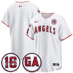LAA Garret Anderson Tribute Patch Vapor Jersey - All Stitched V1 by Los Angeles Angels
