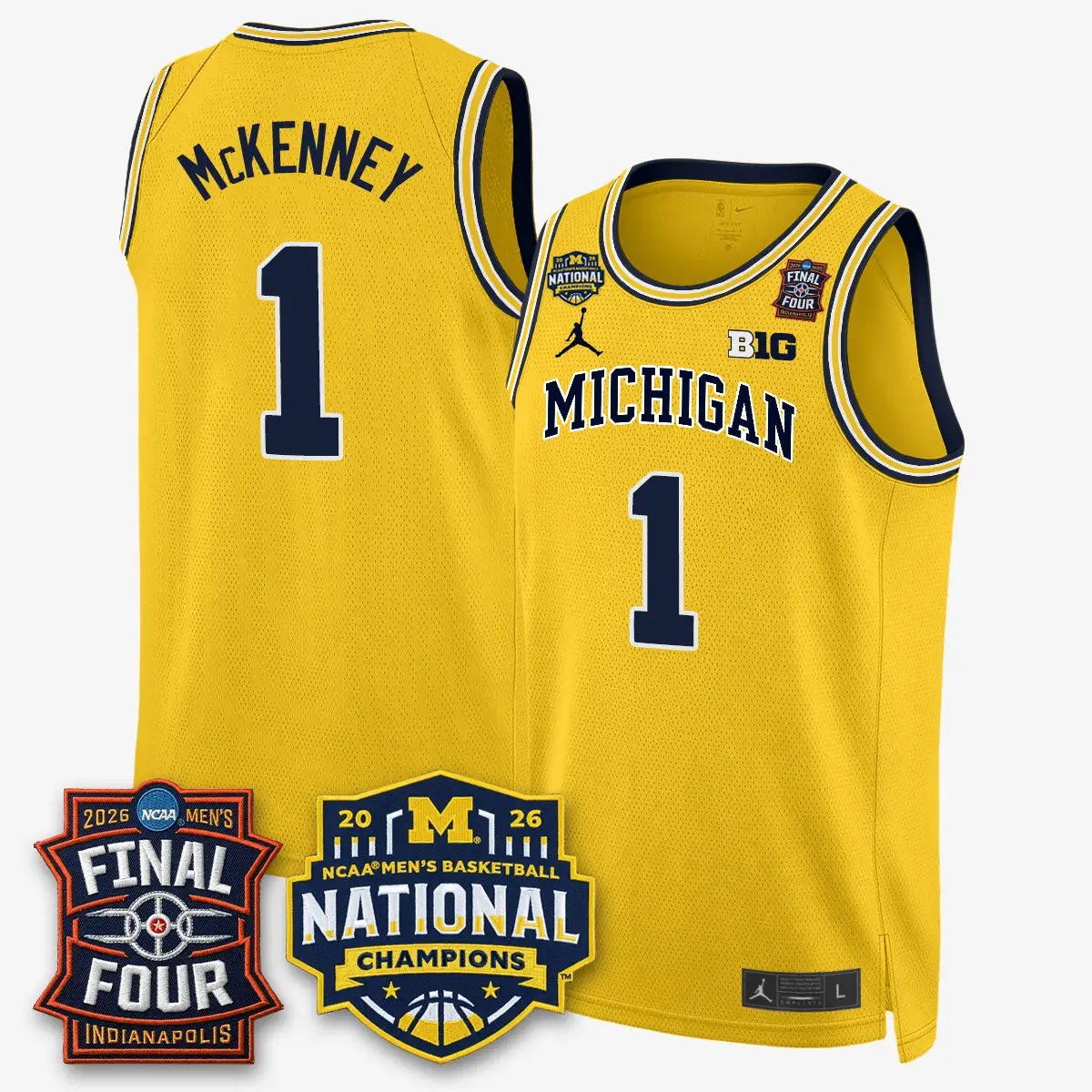 Michigan Wolverines 2026 NCAA Basketball Champions Limited Jersey - All Stitched by Michigan Wolverines