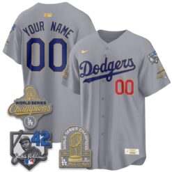 LAD 2026 Jackie Robinson New Era Vapor Custom Limited Jersey - All Stitched by Los Angeles Dodgers