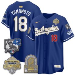 Los Angeles Dodgers 2026 New Era Gold Collection Vapor Limited Jersey - B2B Champs - All Stitched by Los Angeles Dodgers