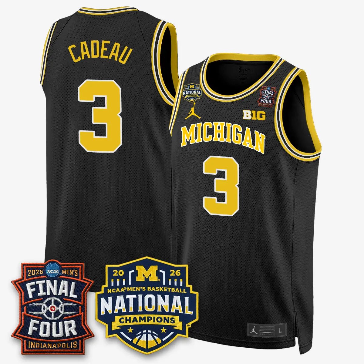 Michigan Wolverines 2026 NCAA Basketball Champions Limited Jersey - All Stitched by Michigan Wolverines