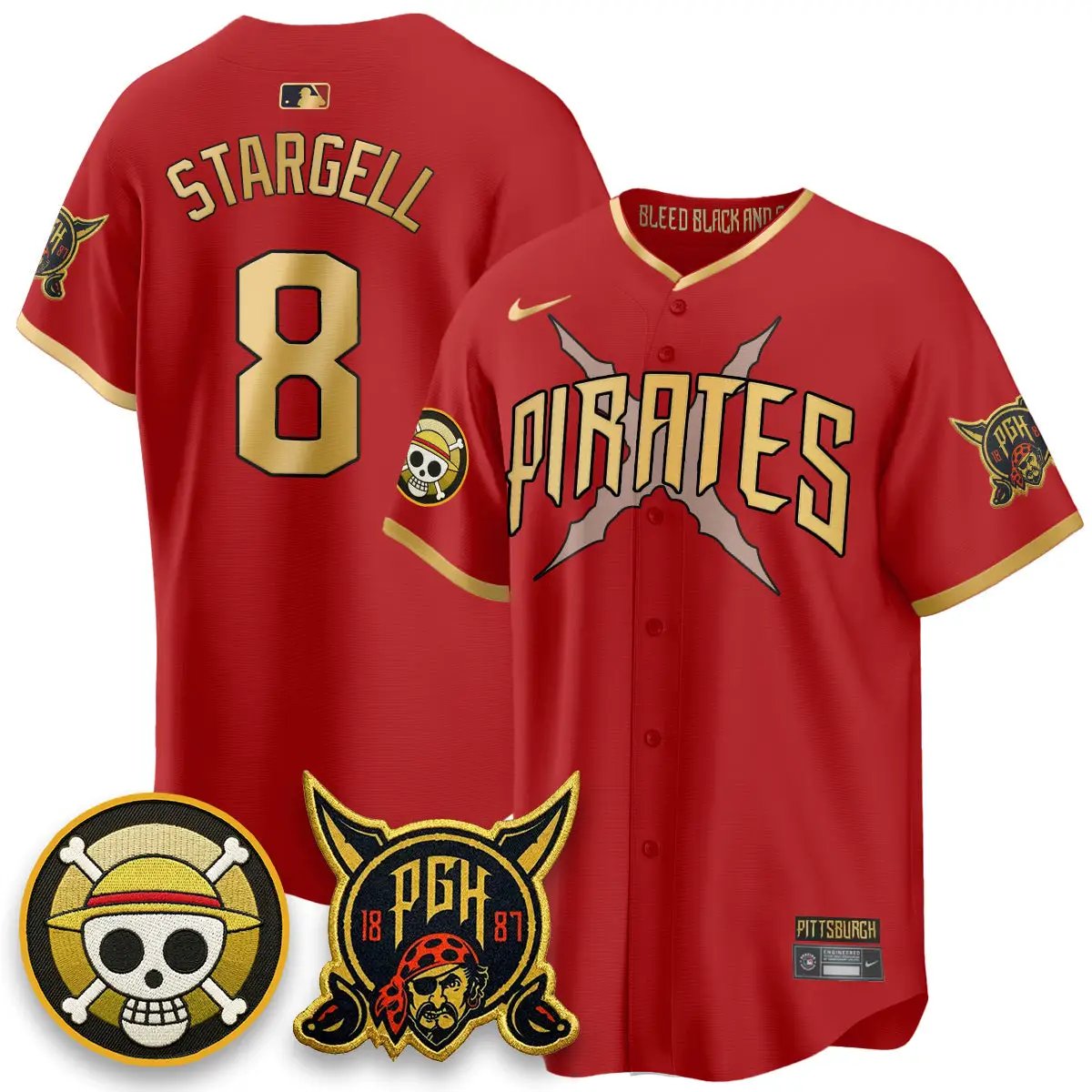 PIT 2026 City Connect x One Piece Vapor Limited Jersey - All Stitched by Pittsburgh Pirates