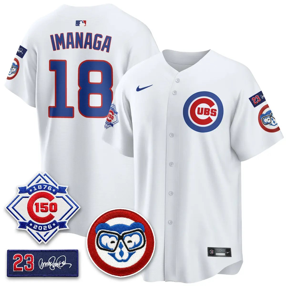 CHC 150th Anniversary Holy Cow Vapor Premier Royal Limited Jersey - All Stitched by Chicago Cubs