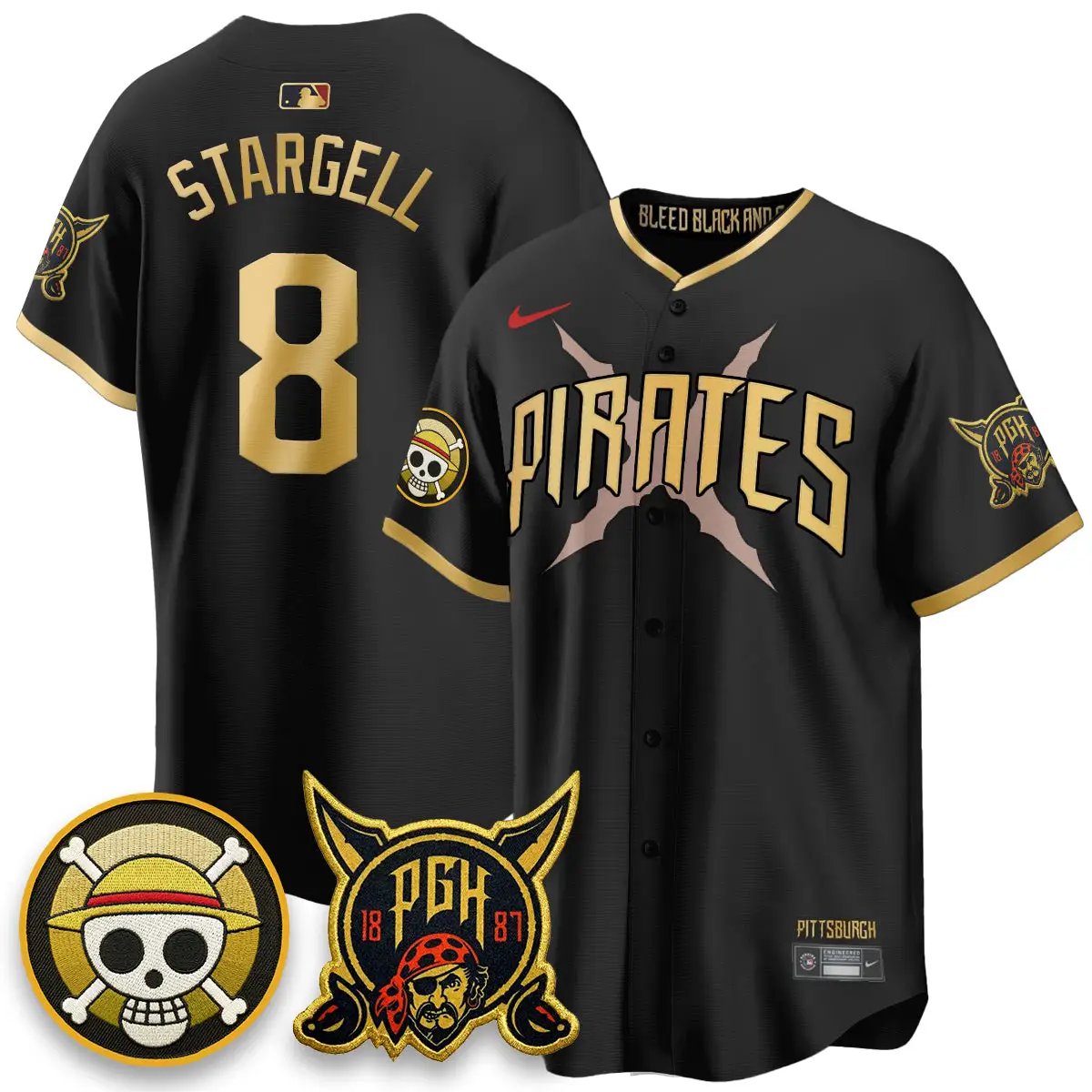 PIT 2026 City Connect x One Piece Vapor Limited Jersey - All Stitched by Pittsburgh Pirates