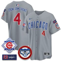 CHC 150th Anniversary Holy Cow Vapor Premier Royal Limited Jersey - All Stitched by Chicago Cubs
