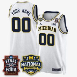 Michigan Wolverines 2026 NCAA Basketball Champions Limited Custom Jersey - All Stitched by Michigan Wolverines