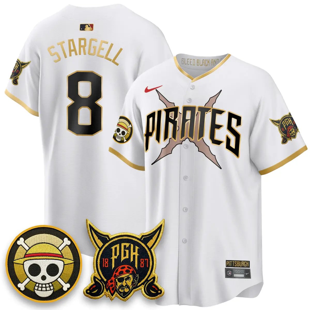 PIT 2026 City Connect x One Piece Vapor Limited Jersey - All Stitched by Pittsburgh Pirates
