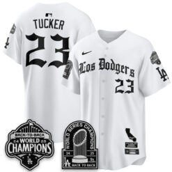 Los Angeles Dodgers World Series Champions Vapor Premier Limited Gothic Edition Jersey - All Stitched by Los Angeles Dodgers