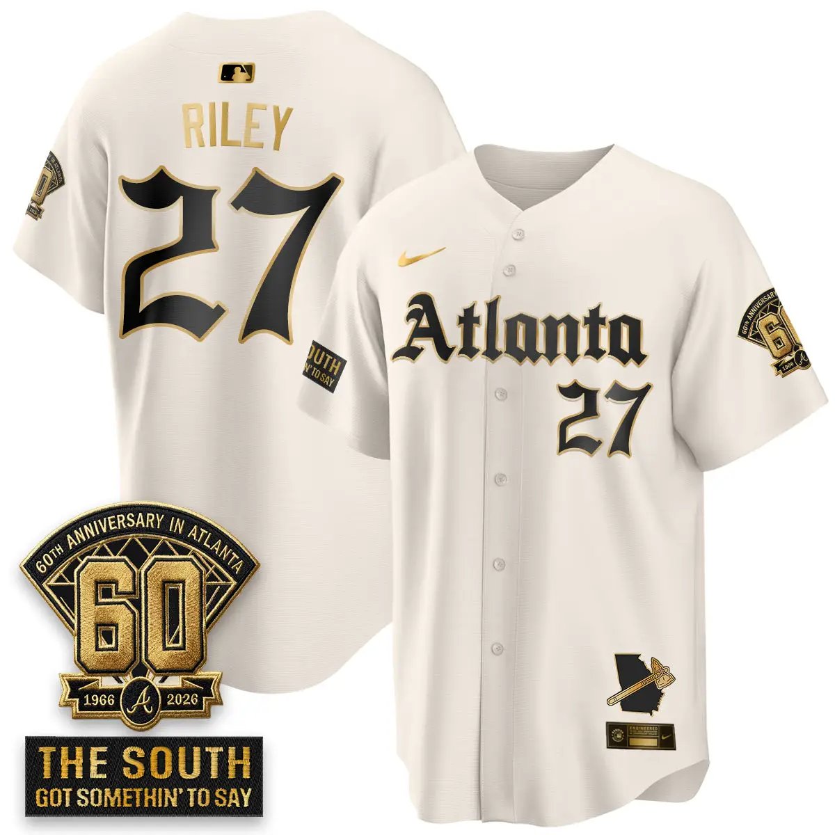 ATL 2026 Gothic Edition Vapor Limited Jersey - All Stitched V2 by Atlanta Braves