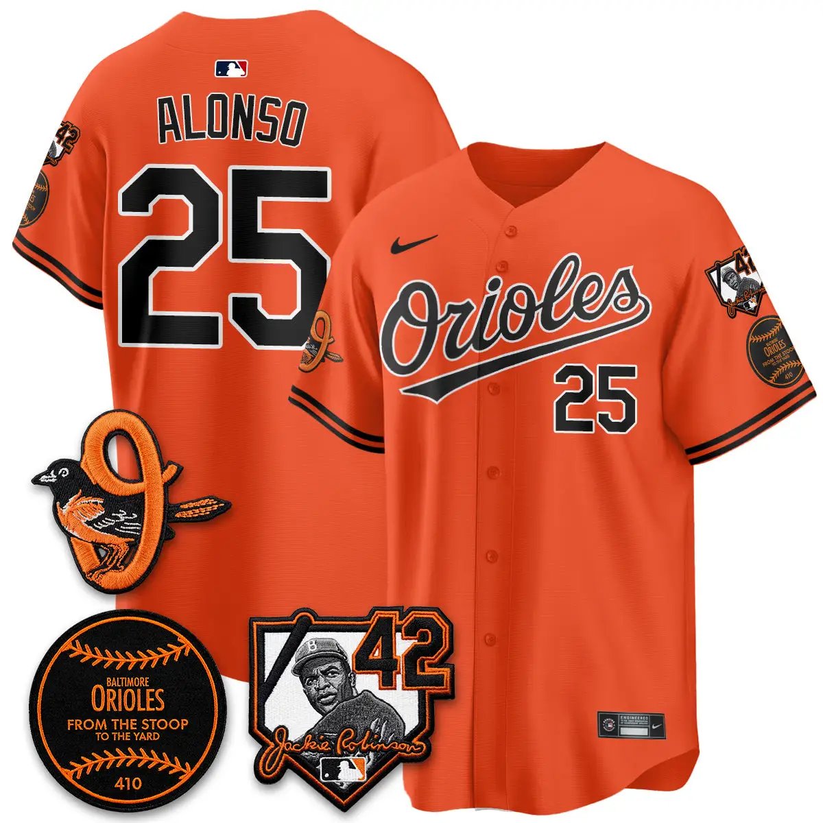 Baltimore Orioles 2026 Jackie Robinson Day Vapor Limited Jersey - All Stitched by Baltimore Orioles