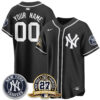 New York Yankees 2026 Black Out Style Vapor Limited Custom Jersey - All Stitched by New York Yankees