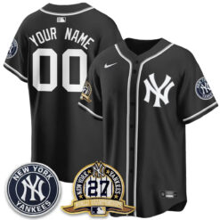 New York Yankees 2026 Black Out Style Vapor Limited Custom Jersey - All Stitched by New York Yankees
