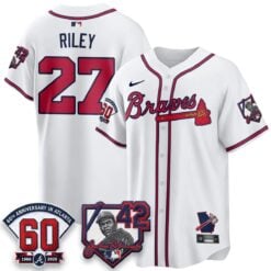 ATL 2026 Jackie Robinson Day Vapor Limited Red Jersey - All Stitched by Atlanta Braves