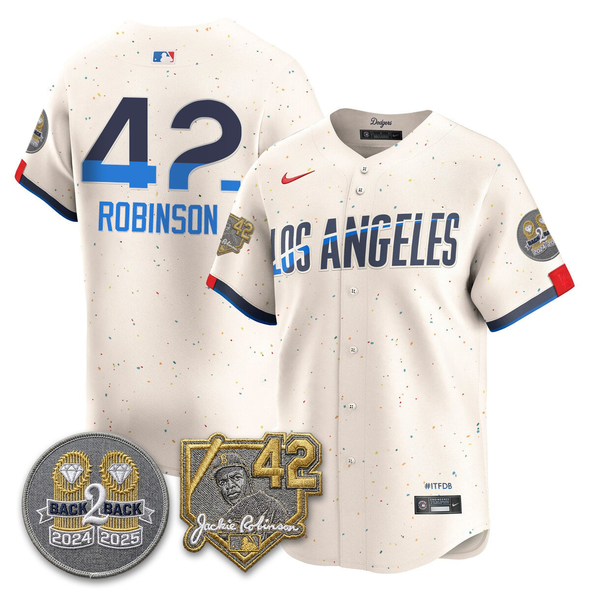Los Angeles Dodgers - 2026 Jackie Robinson Day Vapor Limited Jersey - All Stitched by Los Angeles Dodgers