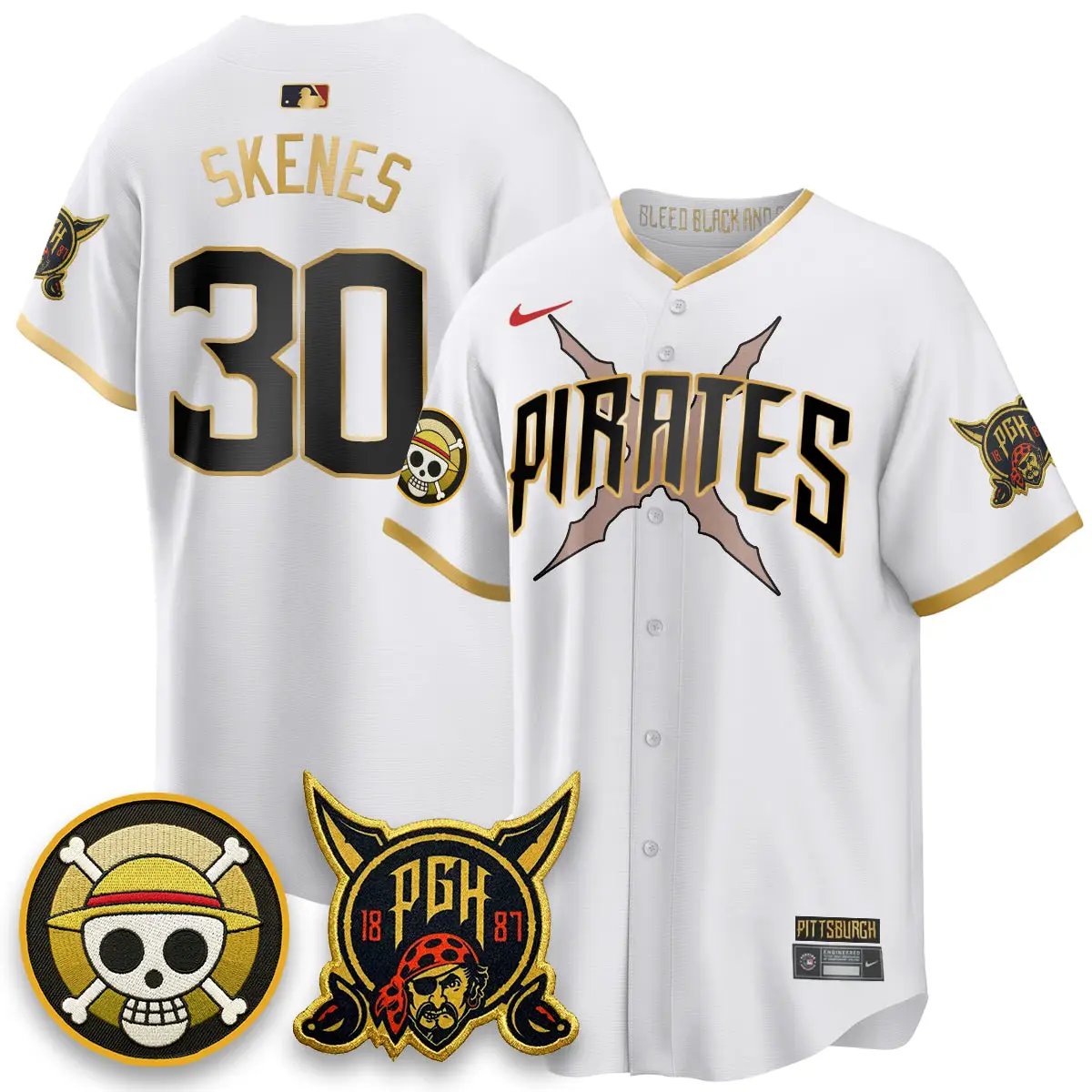PIT 2026 City Connect x One Piece Vapor Limited Jersey - All Stitched by Pittsburgh Pirates