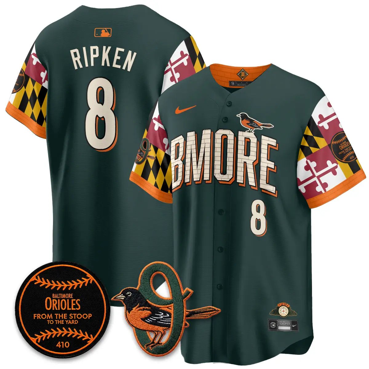 BAL x Maryland State Flag 2026 Vapor Jersey - All Stitched by Baltimore Orioles