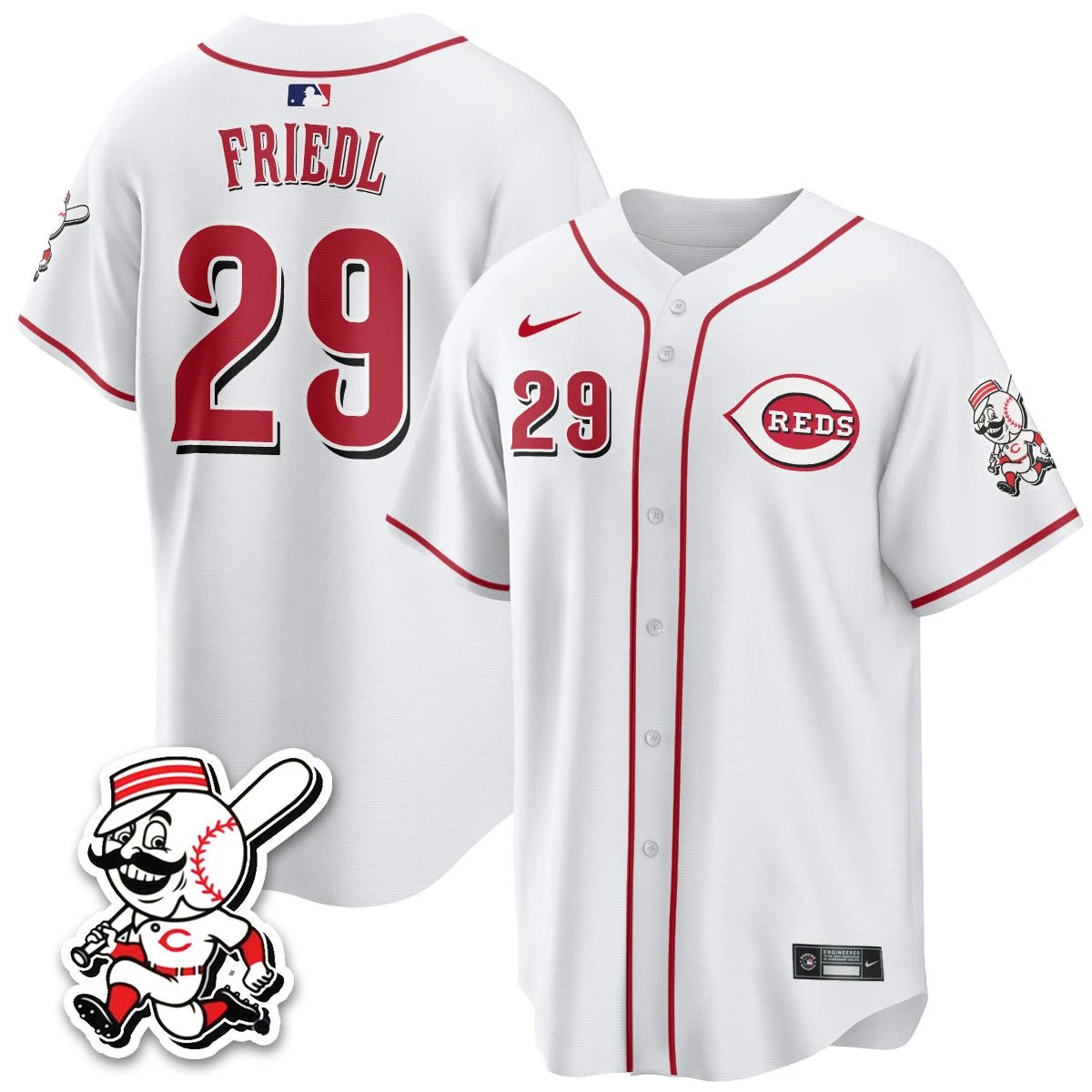 Cincinnati Reds 2026 City Connect Limited Vapor Jersey - All Stitched by Cincinnati Reds