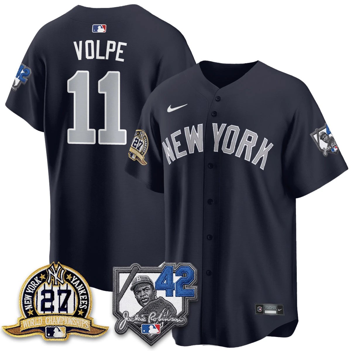New York Yankees 2026 Jackie Robinson Day Vapor Limited Jersey - All Stitched by New York Yankees