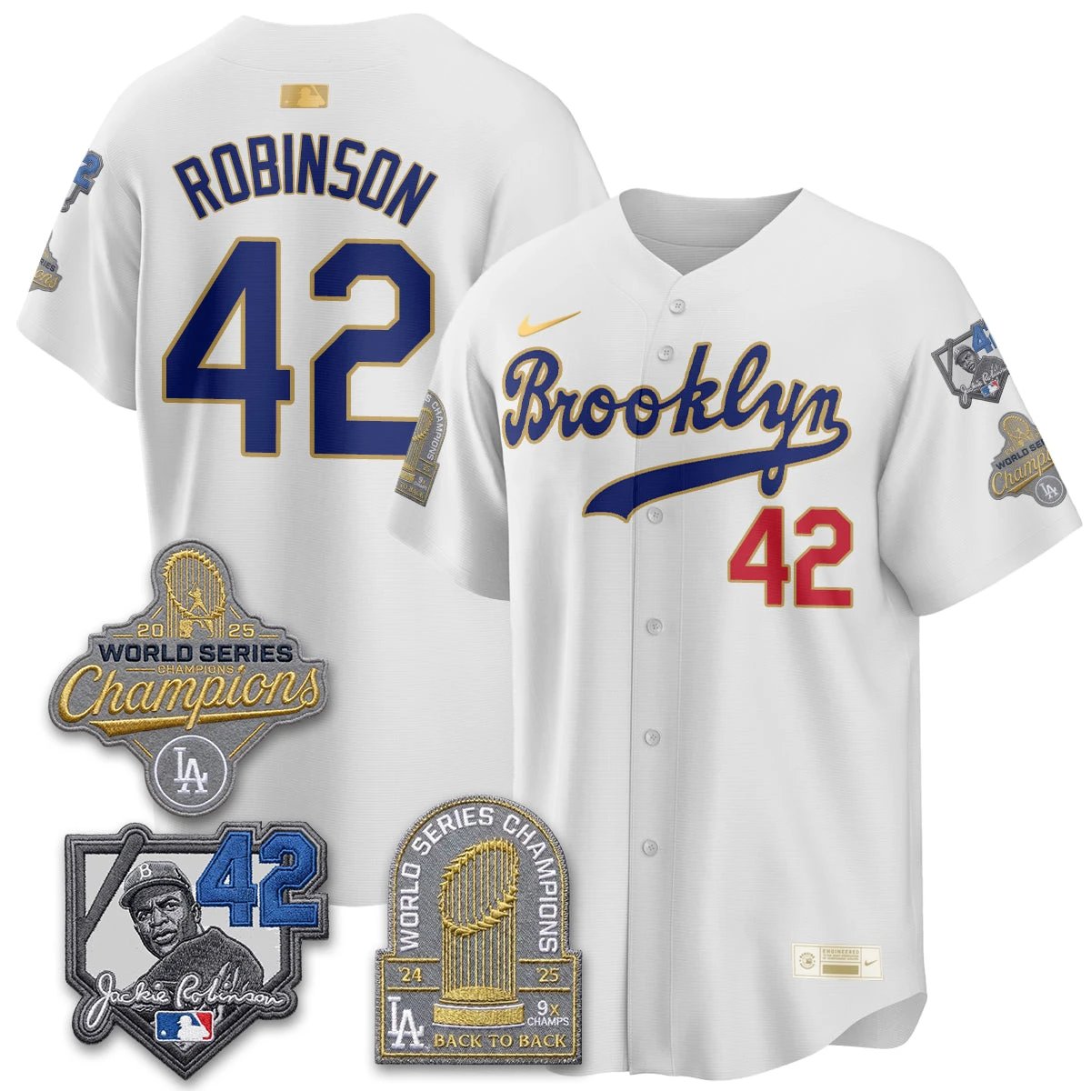 LAD 2026 Brooklyn Jackie Robinson Limited Jersey - All Stitched by Los Angeles Dodgers