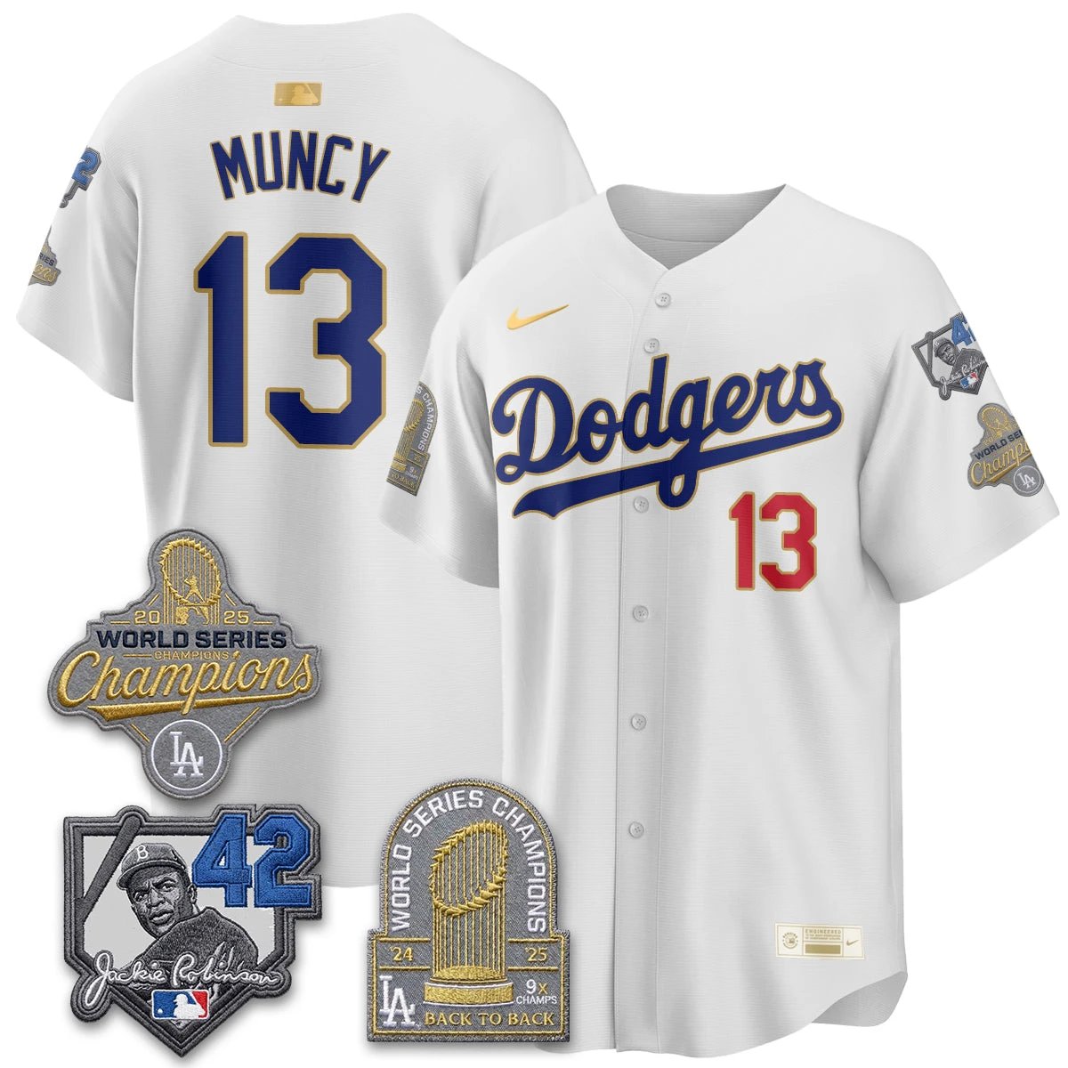LAD 2026 Jackie Robinson New Era Vapor Limited Jersey - All Stitched by Los Angeles Dodgers