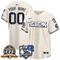 New York Yankees The Bronx 2026 Jackie Robinson Day Vapor Limited Custom Jersey - All Stitched by New York Yankees