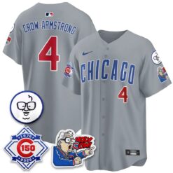 Chicago Cubs 150th Anniversary Harry Caray Holy Cow Vapor Premier Limited Jersey - All Stitched V2 by Chicago Cubs