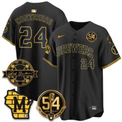 MIL 2026 Black Out Style Limited Vapor Jersey - All Stitched by Milwaukee Brewers