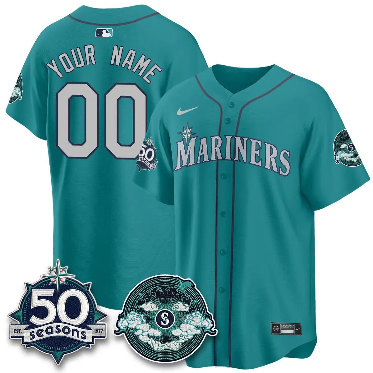 SEA x FW Night Limited Custom Jersey - All Stitched by Seattle Mariners