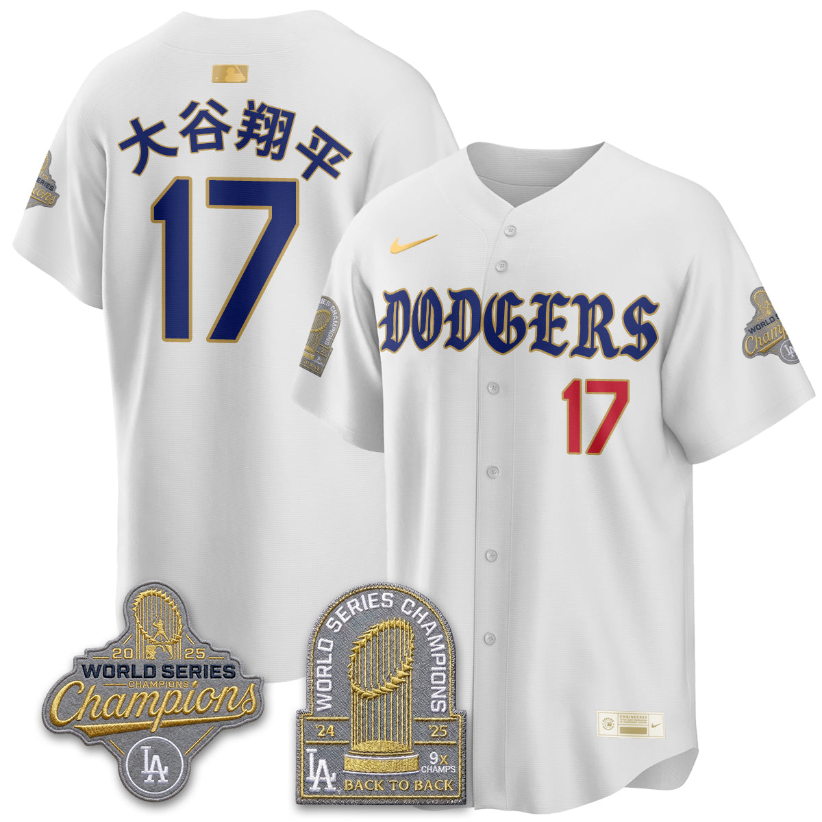 LAD Vapor Limited Jersey - Back to Back 9x Champs - All Stitched by Los Angeles Dodgers