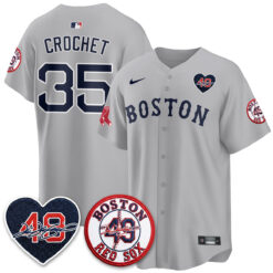 BOS Tim Wakefield Memorial Patch Vaper Premier Limited Jersey - All Stitched by Boston Red Sox