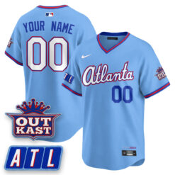 ATL 2026 City Connect x Outkast Patch Vapor Limited Custom Jersey - All Stitched by Atlanta Braves
