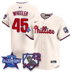 Philadelphia Phillies 2026 Jackie Robinson New Era - All Star Game Vapor Limited Jersey - All Stitched by Philadelphia Phillies