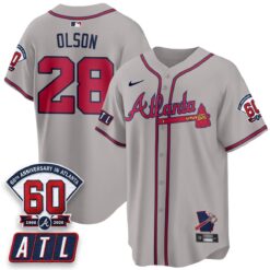 ATL 2026 60th Anniversary Vapor City Connect Limited Jersey - All Stitched by Atlanta Braves