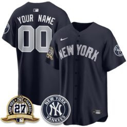 New York Yankees Alternate Custom Jersey - All Stitched by New York Yankees