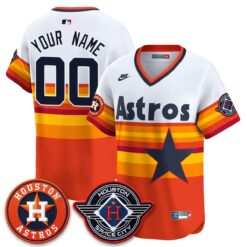 HOU 2026 Space City Vapor Limited Custom Jersey - All Stitched by Houston Astros