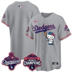 LAD x Hello Kitty Night 2026 Vapor Jersey - All Stitched by Los Angeles Dodgers