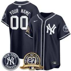 New York Yankees 2026 Black Out Style Vapor Limited Custom Jersey - All Stitched by New York Yankees