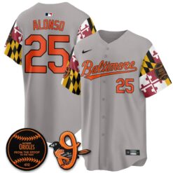 BAL 2026 x Maryland State Flag Vapor Jersey - All Stitched V2 by Baltimore Orioles