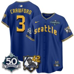SEA 2026 Jackie Robinson New Era Vapor Limited Jersey - All Stitched by Seattle Mariners