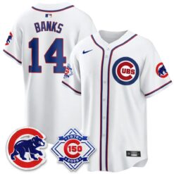 Chicago Cubs 150th Anniversary Black Out Style Vapor Premier Limited Jersey - All Stitched by Chicago Cubs