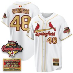 St. Louis Cardinals Springfield's Championship Gold Limited Jerseys - All Stitched by St. Louis Cardinals
