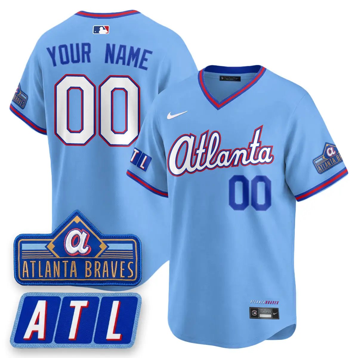 ATL 2026 City Connect Vapor Limited Custom Jersey - All Stitched by Atlanta Braves
