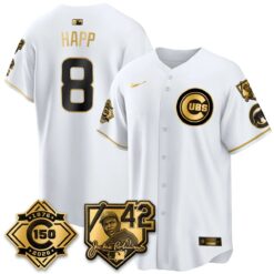 Chicago Cubs 150th Anniversary & Jackie Robinson Day Patch Vapor Premier Limited Jersey - All Stitched by Chicago Cubs