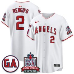 LAA 60th Anniversary Vapor Jersey - All Stitched V3 by Los Angeles Angels
