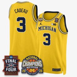 Michigan Wolverines Basketball National Champions Big Text Limited Vapor Jersey - All Stitched by Michigan Wolverines