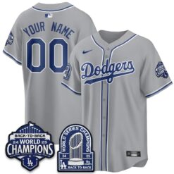 LAD 2026 Black Out Style Vapor Limited Custom Jersey - B2B Champs - All Stitched by Los Angeles Dodgers