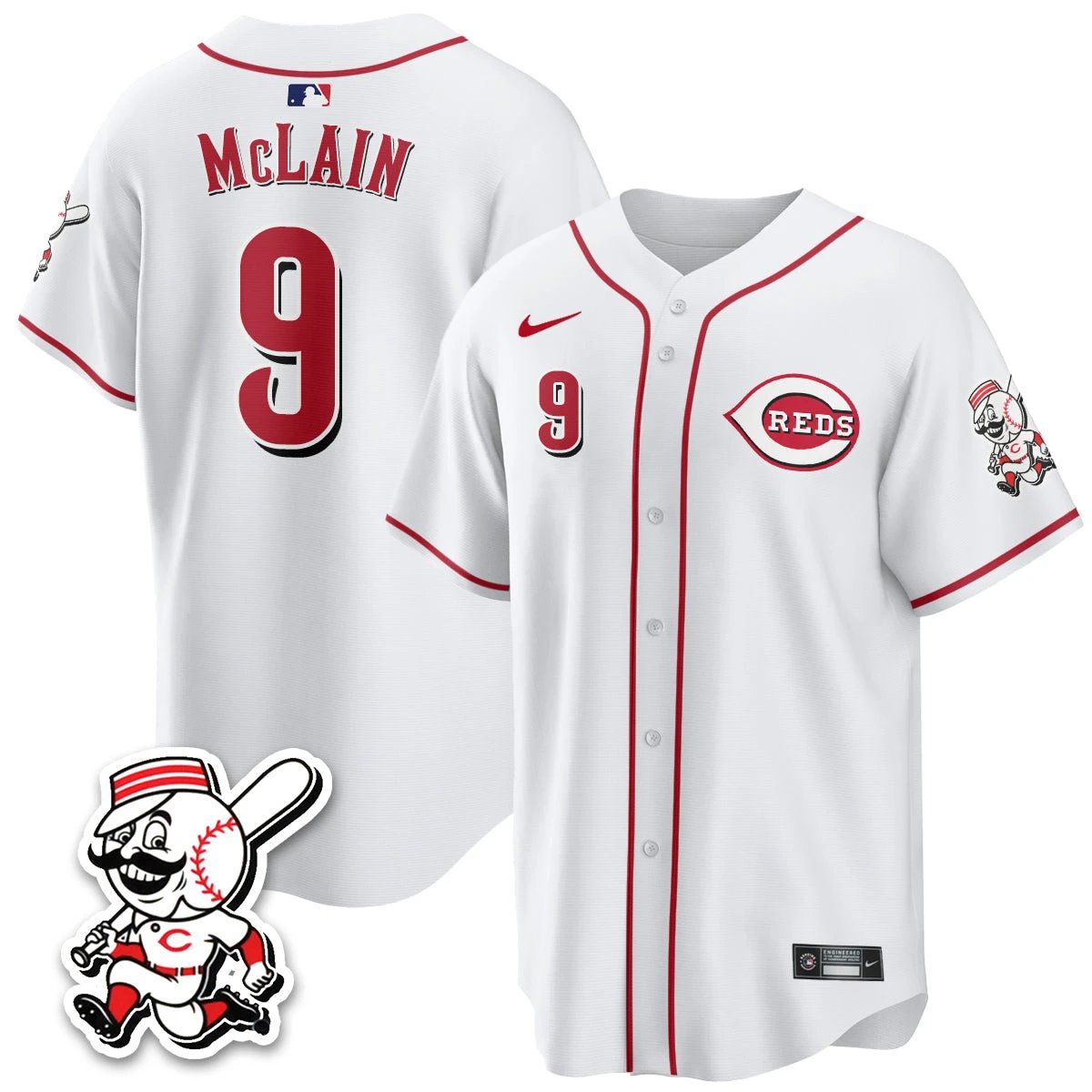 Cincinnati Reds 2026 City Connect Limited Vapor Jersey - All Stitched by Cincinnati Reds