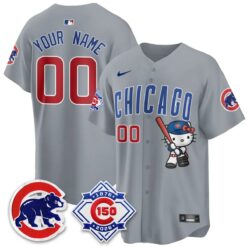 Chicago Cubs x Meow KT Vapor Premier Limited Custom Jersey - All Stitched by Chicago Cubs