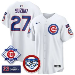 CHC 150th Anniversary Holy Cow Vapor Premier Royal Limited Jersey - All Stitched by Chicago Cubs