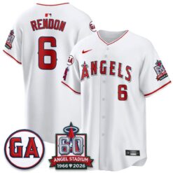 LAA 60th Anniversary Vapor Jersey - All Stitched V3 by Los Angeles Angels